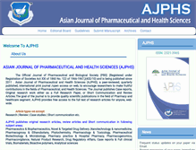 Tablet Screenshot of ajphs.com